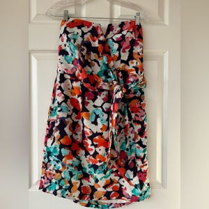 Fynn & Rose by Anthropologie Women’s Floral Strapless Mini Dress Size 10P